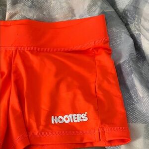 Hooters Orange Performance Shorts with Logo